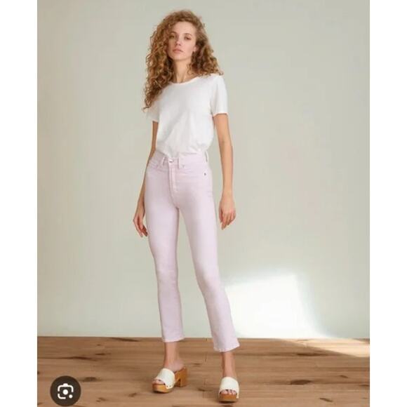 Veronica Beard Jeans Womens 28 Carly Kick Flare High Rise Stretch Lavender Chic - Picture 1 of 16